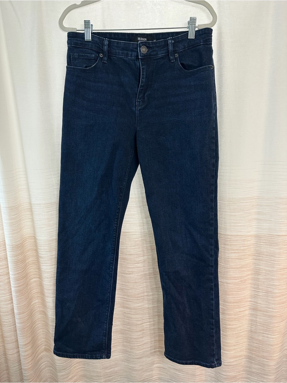 Hudson Jeans Dark Blue High Rise Straight Leg Jeans Size 10